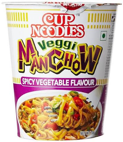 Nissin Veggi Manchow Instant Cup Noodles, 70 g