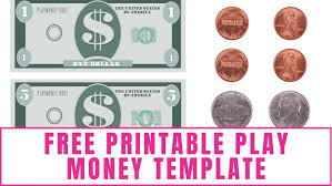 I wish i had enough money to buy a dinosaur. Free Printable Play Money Template Freebie Finding Mom