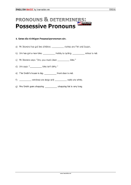 Possessive Pronouns Basic Level Unterrichtsmaterial Im Fach Englisch In 2020 Englischunterricht Unterrichtsmaterial Klassen
