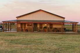 Metal Shop With Wrap Around Porch Metal House Plans Barn House Plans Metal Building House Plans