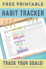 This Free Printable Habit Tracker Will Help You Reach Your Goals