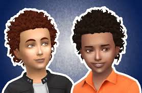 Close Curls For Boys Sims 4 Curly Hair Sims 4 Toddler Boy Hairstyles
