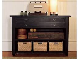 Crafted using reclaimed pine, our novato rectangular wood coffee table is finished with a rich stain for warmth of character. Pottery Barn Map Console Table Black Apartment Therapy S Bazaar