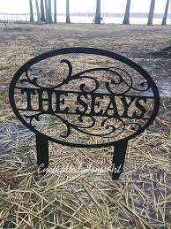 22 Aluminum Composite Metal Yard Stake Personalized Yard Sign Garden Art Yard Art Custom Me Metal Yard Signs Yard Art Garden Art