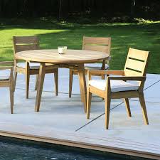Kingsley Bate Algarve 52 Round Dining Table In 2020 Teak Patio Furniture Elegant Outdoor Furniture Teak Outdoor Furniture