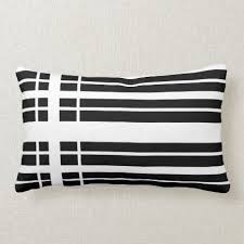 Black And White Striped Lumbar Pillow Modern Black And White Striped Lumbar Pillow Zazzle Com In 2020 Black And White Pillows Pillows White Throw Pillows