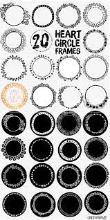 Circle Heart Border Clipart Wedding Monogram Frame Etsy Clip Art Borders Clip Art Circle Monogram Frame