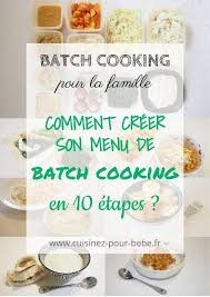Creer Son Menu De Batch Cooking En 10 Etapes Cuisinez Pour Bebe Repas Prepares A L Avance Cuisine Recettes De Cuisine