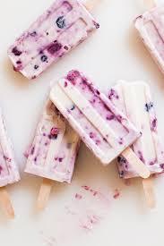 Roasted Berry And Honey Yogurt Popsicles