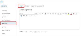 As full disclosure, i work at microsoft as a. Add An Email Signature Using The Outlook Web App Owa