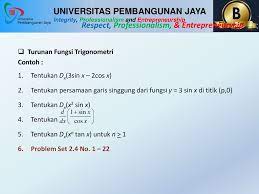 Check spelling or type a new query. Turunan Pertemuan 5 Mata Kuliah Kalkulus Kode Cvl 101 Ppt Download