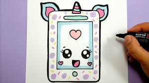 Cartoon tekeningen kawaii behang wallpaper iphone schattig leuk behang schattige tekeningen kawaii tekeningen disney tekeningen kawaii kunst. Hoe Teken Je Een Unicorn Telefoon Kawaii Beginners Tekenen Les Unicorn Drawing Easy Cute Happy Drawings Happy Birthday Drawings