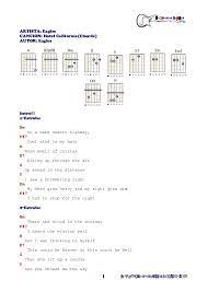 Eagles Hotel California Chords Hotel California Guitar Chords Eagles Hotel California Hotel California