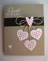 This is surprisingly a simple and easy to make cards. Cased From Pinterest Valentine Cards Handmade Valentines Cards Valentine Love Cards