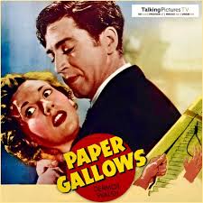 PAPER GALLOWS (1950) 🎭 Directed by John Guillermin🎬 Stars John Bentley,  Dermot Walsh & Rona Anderson⭐ A crime novelist, jealous over his  secretary's affection for his brother, decides to murder her.😱 *The