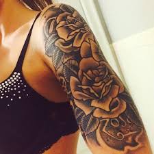 Image Result For Black Women Arm Rose Tattoo Arm Black Image Result Rose Tattoo Women Blumen Tattoo Schwarz Blumen Tattoo Rosen Tattoo Oberarm
