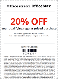 Pinned December 4th 20 Off At Officedepot Officemax Or Online Via Promo Code 90372377 Thecouponsapp Shopping Coupons Coupons Store Coupons