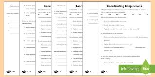 Coordinating conjunctions can link equal grammatical elements, such as two words or two phrases. Coordinating Conjunctions Fanboys Differentiated Worksheet Worksheets