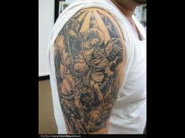 Animal tattoos have long been related to strength, fierce and power. Good Vs Evil Chest Tattoos Good And Evil Angel Tattoos Angel Tattoo Men Tattoo Designs Angel Tattoo Designs