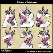 unicorn alphabet letters numbers clip art graphics etsy lettering alphabet unicorn crafts alphabet letters clipart