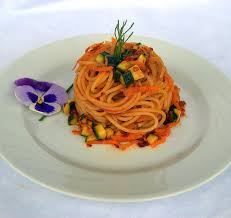 Gli elicoidali con la 'nduia. Pasta Armando Spaghetti Con Nduja Di Spilinga Carote E Zucchine