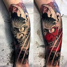 Black And White Japanese Tattoo Leg Sleeve Top 103 Hannya Mask Tattoo Ideas 2020 Inspiration Guide Hannya Mask Tattoo Leg Sleeve Tattoo Mask Tattoo