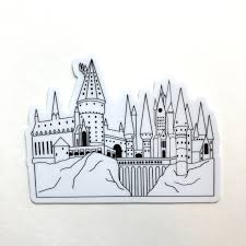 Keep up the good work. Magic Castle Sticker Etsy In 2021 Harry Potter Stickers Harry Potter Painting Harry Potter Drawings