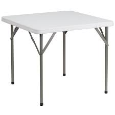 Flash Furniture 34 Square Granite White Plastic Folding Table Folding Table Flash Furniture Table