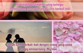 Memang ucapan anniversary bisa digunakan untuk perayaan tahunan berdirinya sebuah usaha, atau peresmian fasilitas umum. 225 Kata Kata Anniversary Romantis Dilengkapi Pantun Diedit Com