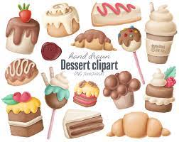 Chocolate Dessert Png Clipart Candy Png Graphics Planner Etsy Cake Clipart Cake Illustration Desserts