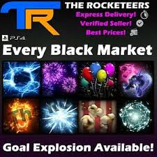 4 how do you unlock goal explosions in rocket league? Ps4 Ps5 Rocket League Every Black Market Goal Explosion Voxel Carbonator Ebay