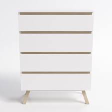 Craquez pour le design ultra moderne de cette splendide commode 4 tiroirs go 100cm wengé ! Commode 4 Tiroirs Gavla Blanc Mat 43 X 60 X 110 Cm Quatre Tiroirs Trend Home Fr