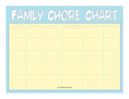 printable big family chore chart