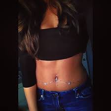 Belly Chains Pierced Belly Button Piercing Jewelry Belly Chain Belly Jewelry
