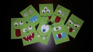 Monster Geburtstagskarten Einladungskarten Kinder Halloween Einladungen Selber Basteln Geburtstagskarte Halloween Einladung