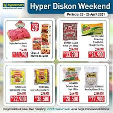 Ayo dapatkan berbagai promosi dan penawaran spesial yang bisa kamu dapatkan di hypermart terdekat. Terbaru Promo Jsm Hypermart 23 26 April 2021 Hyper Diskon Weekend