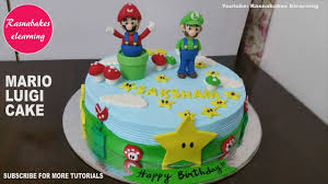 To get the image onto the cake i. Super Mario Bros Luigi World Game Theme Birthday Cake Design Ideas Decorating Tutorial Video Classes Youtube