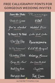 Free Calligraphy Fonts For Drop Dead Gorgeous Wedding Stationery Beach Wedding Invitations Wedding Invitations Destination Wedding Themes