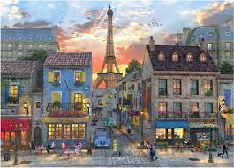 Last year, jigsaw puzzles saw a 300% increase in sales due to more people staying at home. Amazon Com Evening In Paris 1000 Piece Jigsaw Puzzle 9781441330567 Inc Peter Pauper Press Books