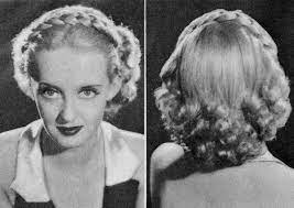 Add to favorites vintage photo booth portrait: 1930s Hairstyles Detachable Braids Glamour Daze