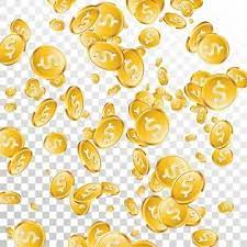 Realistic Gold Coins Illustration On Transparent Background Isolated Falling Coin With Dollar Sign Vector Success Concept Design Money Clipart Coin Money Png Gold Coins Florist Logo Coin Icon