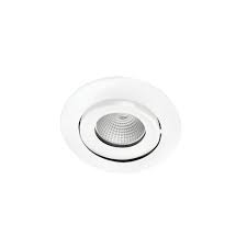 Search all products, brands and retailers of ceiling spotlights: Integral 11w Cool White Dimmable Led Fire Rated Adjustable Downlight Matt White Lighting Direct