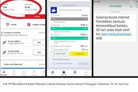 Selain itu bisa dengan aplikasi mytelkomsel, ke menu yang berada di bawah keterangan identitas. Cek Hp Mendikbud Nadiem Makarim Cairkan Bantuan Kuota Internet Pelanggan Telkomsel Tri Xl Dan Axis