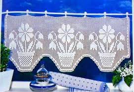 ¿buscas cortinas de ganchillo y con precios baratos? 24 Patrones De Cortinas De Ganchillo Para Cocina Crochet Tricot Et Crochet Rideaux Crochet