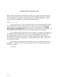 Doctor patient termination letter sample. Kostenloses Medical Patient Termination Letter