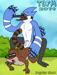Mordecai pound Rigby from behind – Regular Show Porn
