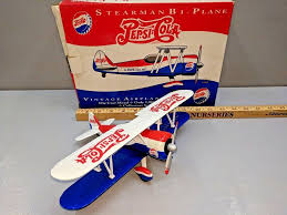 Pepsi Cola Die Cast Metal Airplane Bank 1993 Original Box Pepsi Cola Pepsi Cola