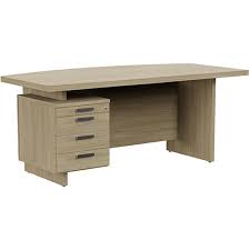 An executive office desk is often a standalone piece, in contrast to a standard desk, which is sometimes designed to be part of an ensemble. Grand Executive Office Desk With Left Side Drawers 1800mm Urban Oak Hunt Office Ireland