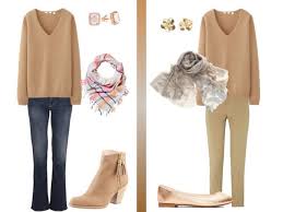 Wearing camel pants with white | 40plusstyle.com. How To Wear A Camel V Neck Sweater The Vivienne Files