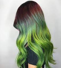 Neon Green Hair Dye Spring Apple 6 Electric Green Hair Chalks Fluo Green Hairchalk Green Hair Colors Green Hair Bright Hair